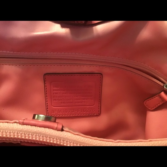 Beautiful Pink Coach Purse with Flower appl… - Picture 5 of 13